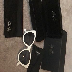 Abella eyewear white glasses